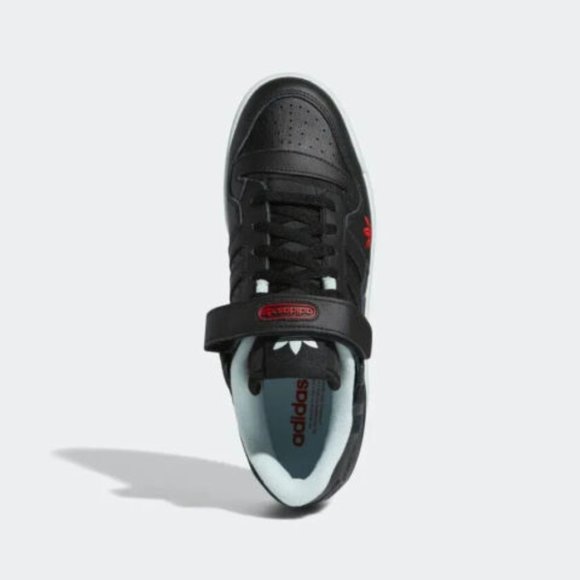 Adidas Forum Low Mens Casual Sneaker Shoes Black White HQ4536 NEW Multi Sz - Picture 3 of 8